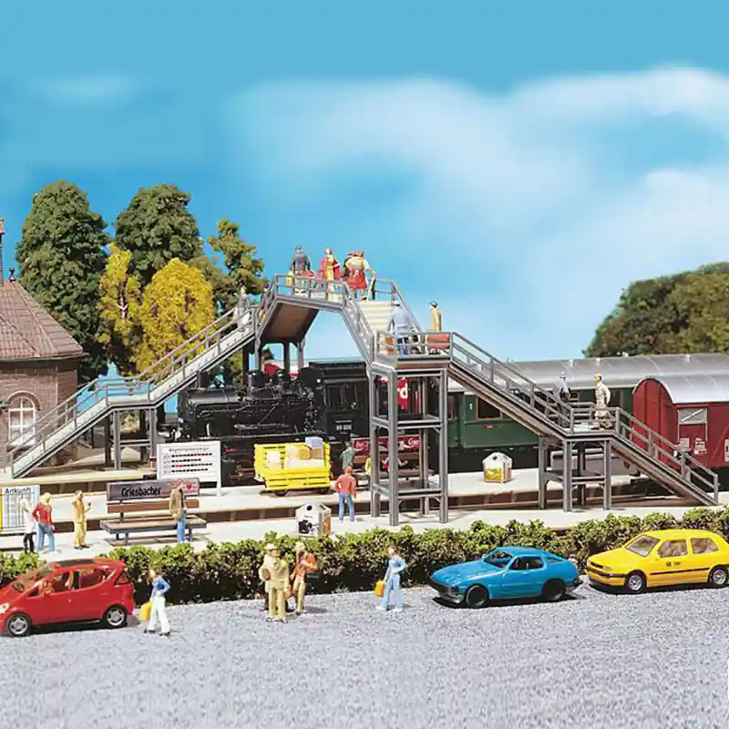 Passerelle pour piétons-HO-1/87-FALLER 120178 Expédition Rapide