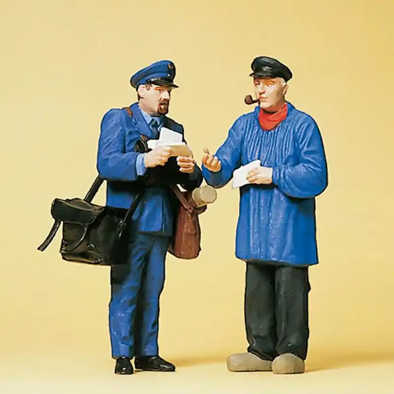 Facteur distribuant le courrier - PREISER 45093- G 1/22.5 Nouvelle Collection