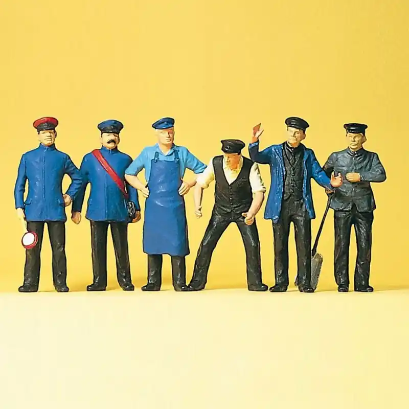 Set de 6 personnages de voie ferrée-G 1/22.5-PREISER 45153 Meilleur Prix