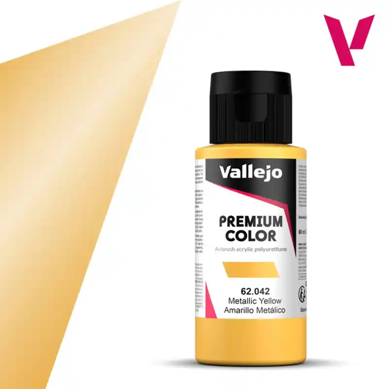 Prix Cassé Jaune Métallisé - 60ml Metallic Premium Color - VALLEJO 62.042