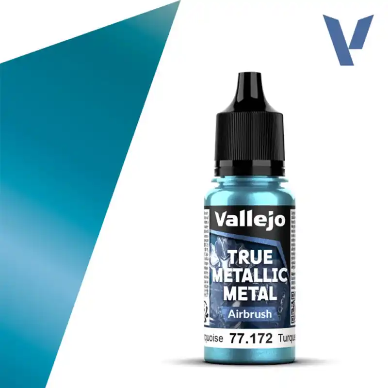 Bon Plan Turquoise Hydre N°72 - 18ml Airbrush True Metallic Metal - VALLEJO 77.172