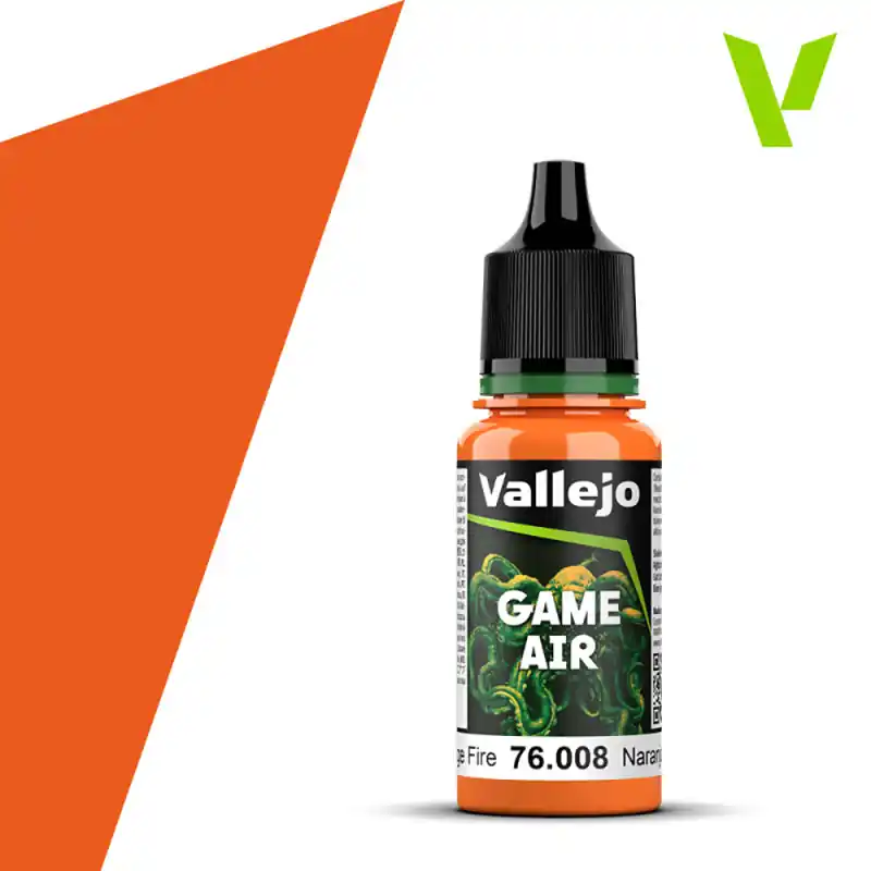 Orange feu, 18ml Game Air - VALLEJO 76.008-12 Meilleure Vente