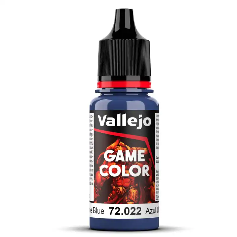 Authentique Peinture Acrylique, 17ml, Bleu Ultramarine - VALLEJO 72022