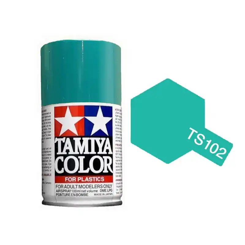 Vert Cobalt brillant, Spray de 100ml - TAMIYA 85102 / TS102 Promotion Saisonnière