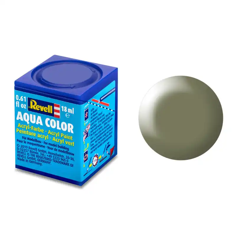 Gris Vert Satiné, 18ml Aqua Color - REVELL 36362 Offre Spéciale