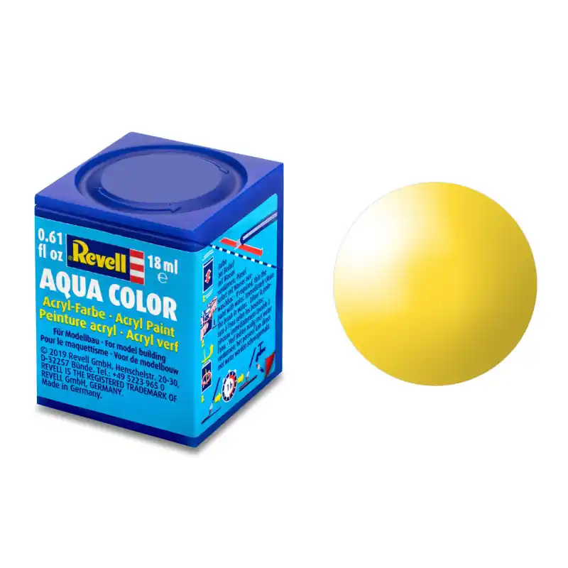 Jaune Brillant, 18ml Aqua Color - REVELL 36112 Haute Qualité
