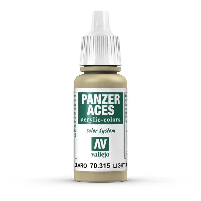 Peinture Acrylique, 17ml, Panzer Aces Boue Claire - VALLEJO 70315 Super Prix