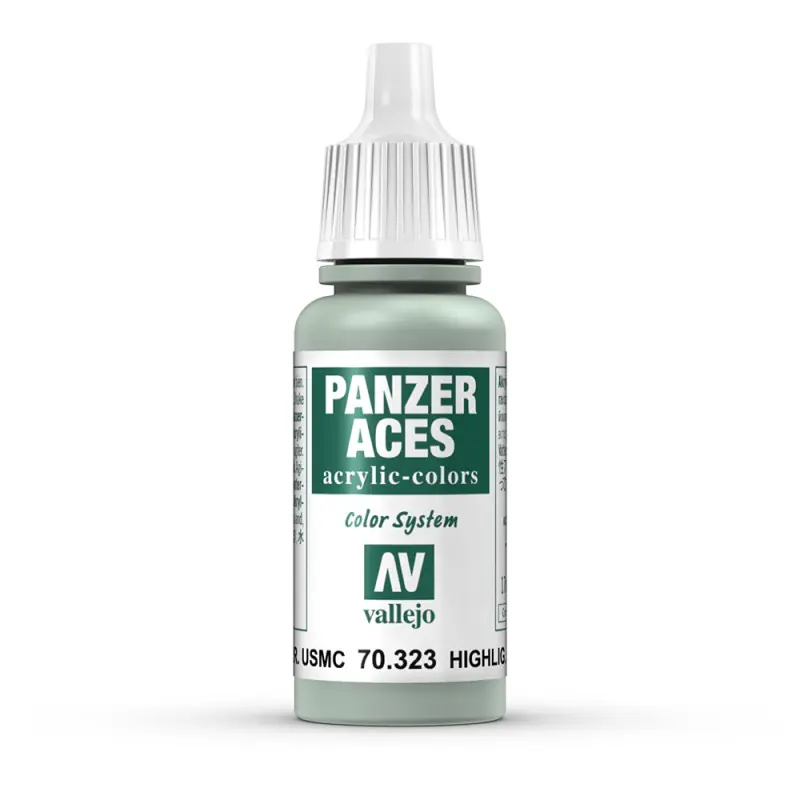 Produit De Marque Peinture Acrylique, 17ml, Panzer Aces Eclairci E.C.USMC - VALLEJO 70323