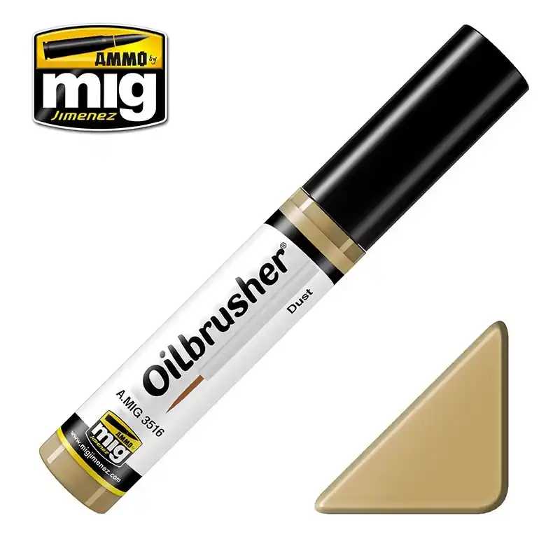 Meilleure Vente Peintures à l‘huile OILBRUSHER Poussière mat 10 ml - AMMO 3516