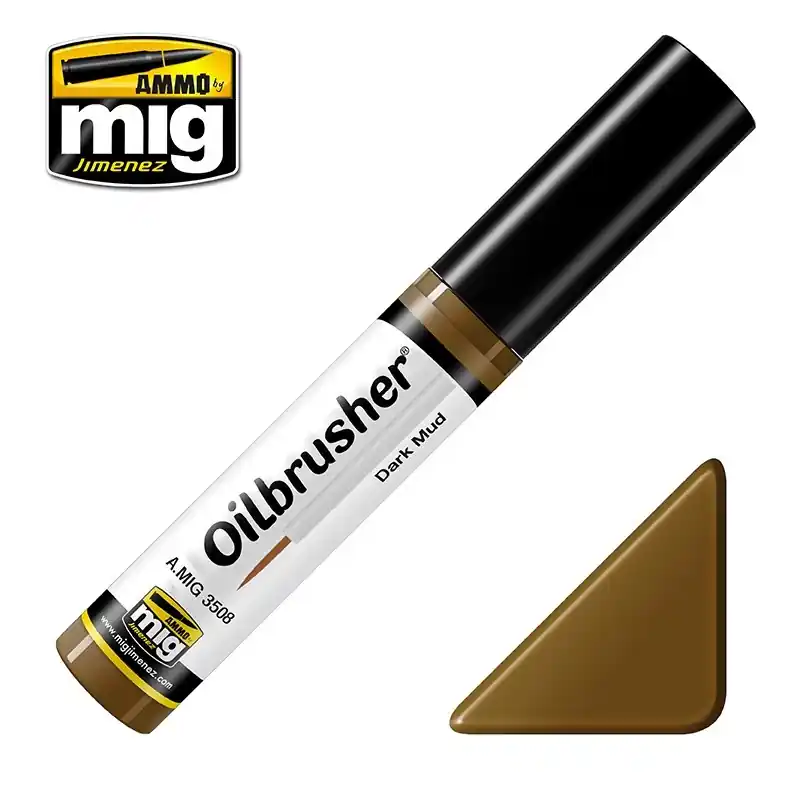 Peintures à l‘huile OILBRUSHER Boue Sombre mat 10 ml - AMMO 3508 Bon Plan