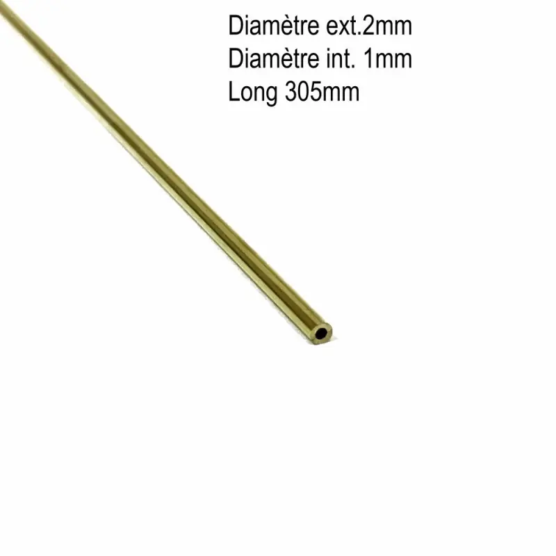 Expédition Rapide Tube laiton 2mmx0.45mm longueur 305mm-ALBION ALLOYS BT2M