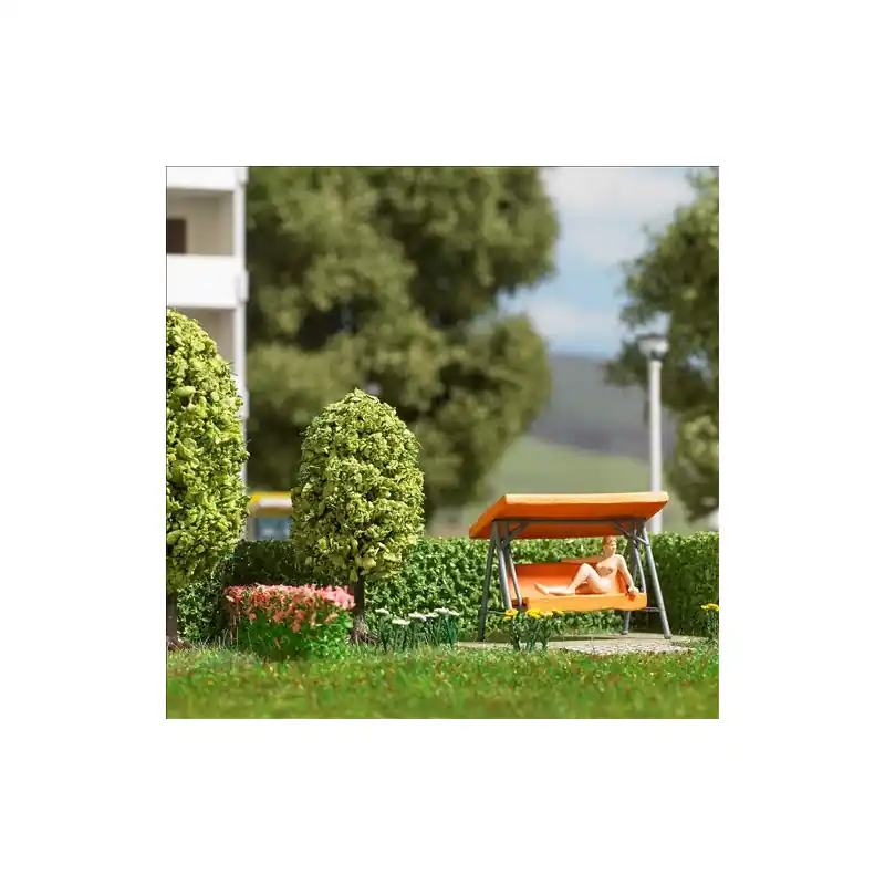 Coffret d‘action Balançoire de jardin - BUSCH 79827 - HO 1/87 Offre Spéciale