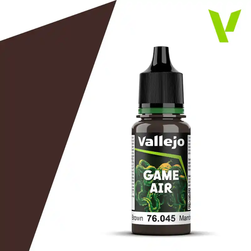 Haute Qualité Brun carbonisé, 18ml Game Air - VALLEJO 76.045-46