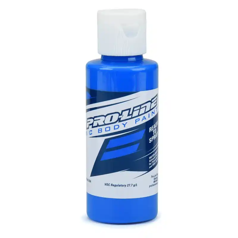 Peinture Aérographe, Carrosseries RC, Bleu Fluorescent, 60ml - Pro Line 6328-04 Achat Immédiat