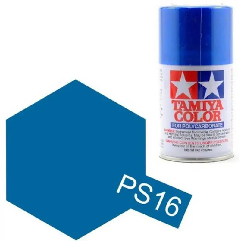 Acheter Direct Peinture Lexan PS16 Bleu Metallisé - Tamiya 86016