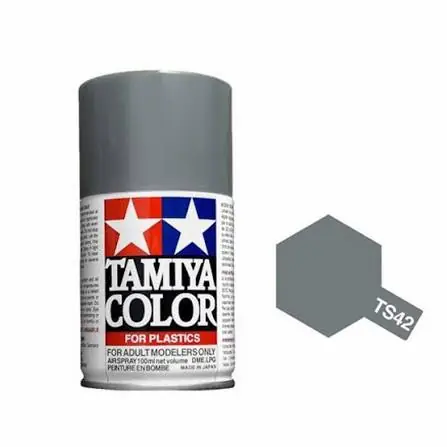 Authentique Peinture Maquette TS42 Gris Clair Metal brillant - Tamiya 85042