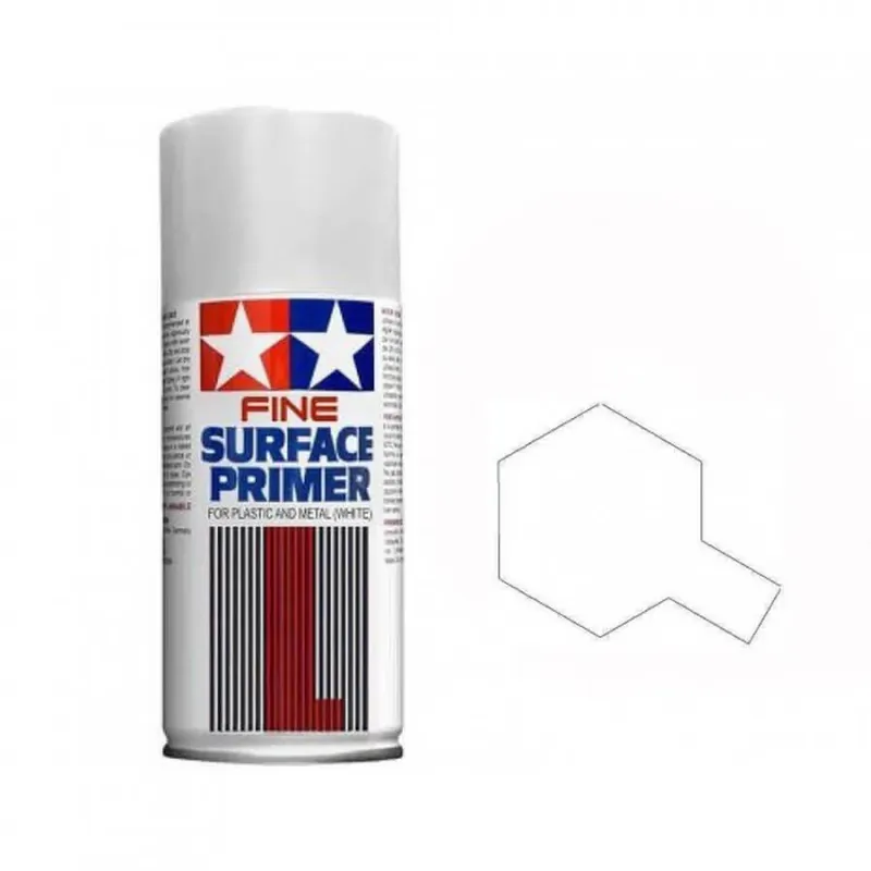 Maquette finition Spray Apprêt blanc 180ml - Tamiya 87044 - Expédition Rapide