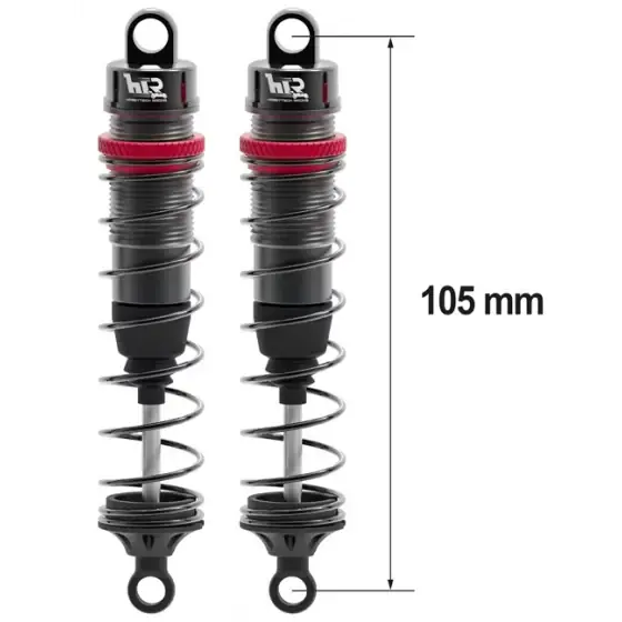 Amortisseurs 1/10 105mm BIG BORE 13mm + kit 3 ressorts (H/M/S) - HTR-510105 Affaire À Saisir