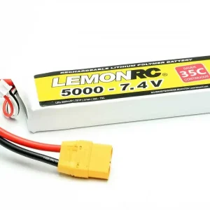 Usine Directe Batterie LiPo 2S LemonRC 5000mah - 7.4V (35C) XT90