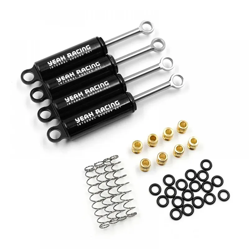 4 Amortisseurs Hydrauliques alu 58mm Traxxas TRX-4M 1/18 noir Yeah racing Remise