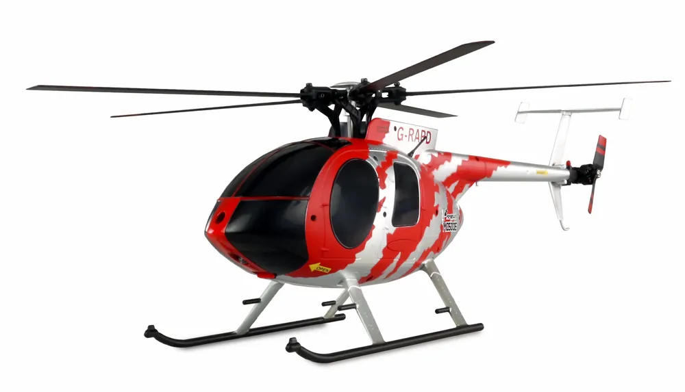 Promotion Saisonnière Hélicoptère RC AFX MD500E Brushless 325mm 6 voies rouge