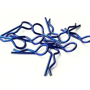 Meilleure Vente Clips de carrosseries 1/10 bleu métallisé (x10) H-SPEED