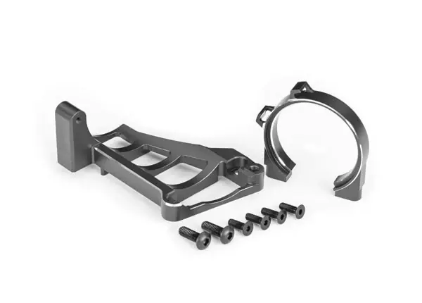 Supports moteur avant et arrière en aluminium gris Maxx - Traxxas 10261-GRAY Bon Marché