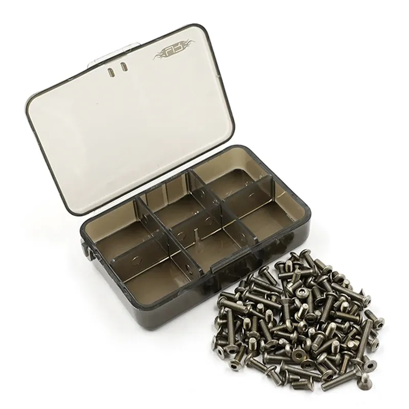 Produit De Marque Ensemble de vis en titane assorties avec boîte pour Tamiya CC-02