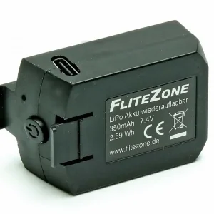 Commander Vite Batterie LiPo FliteZone 350mAh 2S 7,4 V (MD500E) - 15799