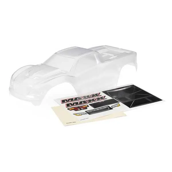 Carrosserie WideMaxx transparent + autocollants Traxxas 8918 Usine Directe