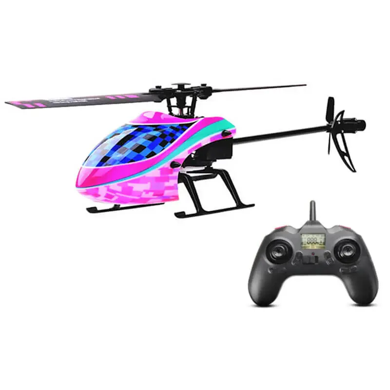 Hélicoptère RC Mono rotor Kootai F03 4 voies Flybarless violet bleu Achat Immédiat