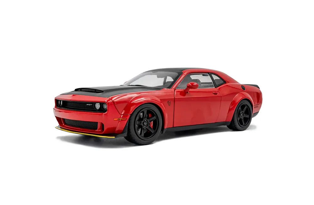 Solido S1805718 miniature collection 1/18 Dodge Challenger Demon Tor rouge 2023 Offre Exclusive