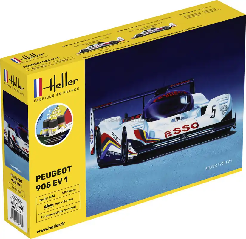 Promotion Saisonnière Starter Kit Peugeot 905 EV 1 - Heller 56718