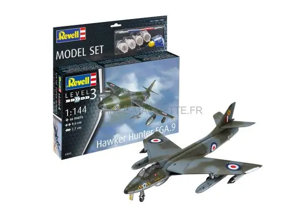 Model set Hawker Hunter FGA.9 1/144 - Revell 63833 Jusqu'à Épuisement Des Stocks