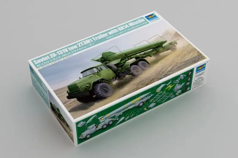 Livraison Express Soviet Zil-131V tow 2T3M1 Trailer with 8K14 Missile 1/35 - Trumpeter 1081