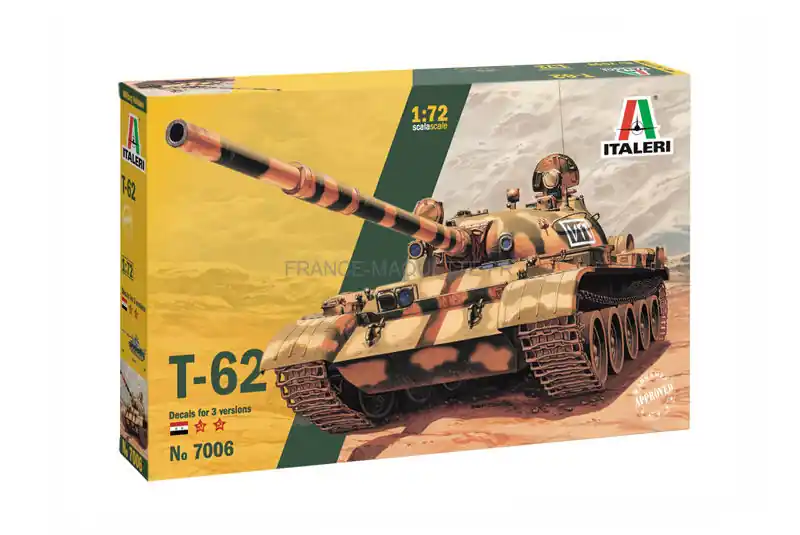 Char russe T-62 1/72 - Italeri 7006 Nouvelle Collection