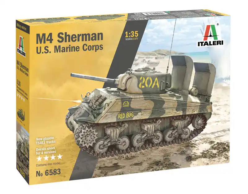 Paiement Sécurisé M4A2 Sherman U.S. Marine Corps - Italeri 06583
