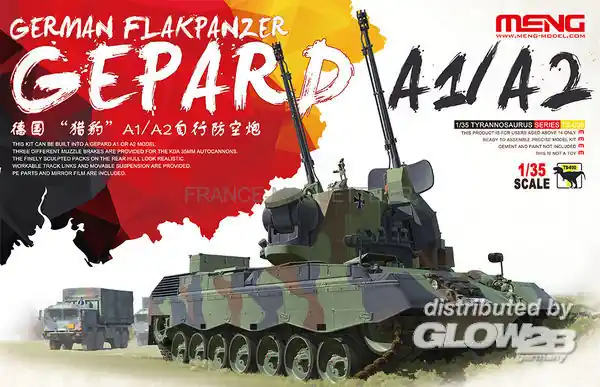 Authentique German Flakpanzer Gepard A1/A2 1 35 - MENG-Model TS30