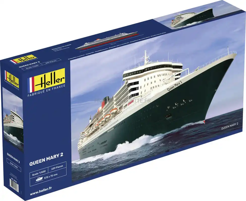 Queen Mary 2 - 1 600 - Heller 80626 Nouvelle Collection