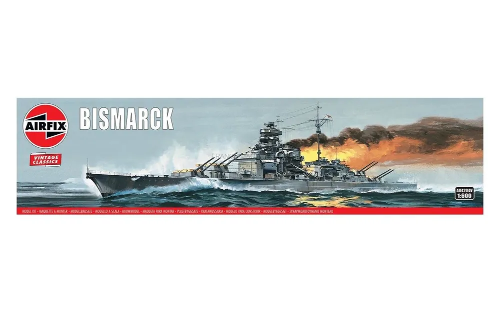 Cuirassé Bismarck 1/600 Airfix 04204V Produit De Marque