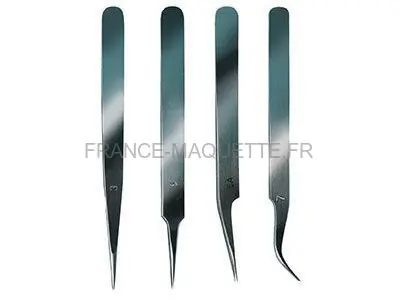 Prix Réduit Set de 5 pinces fines en acier - Artesania 27068
