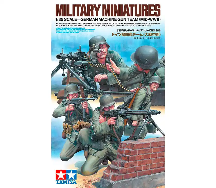 Offre Spéciale Mitrailleurs Allemands Mi-2e G.M. 1/35 - Tamiya 35386