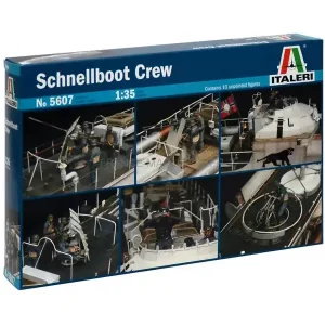 Authentique 10 Figurines Équipage Schnellboot S100 1/35 - Italeri 05607