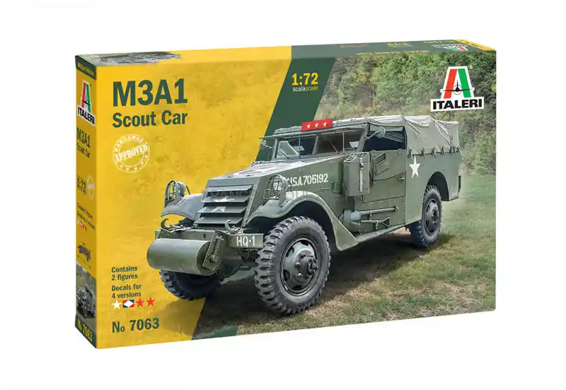 Retour Gratuit M3A1 Scout Car 1/72 - Italeri 7063