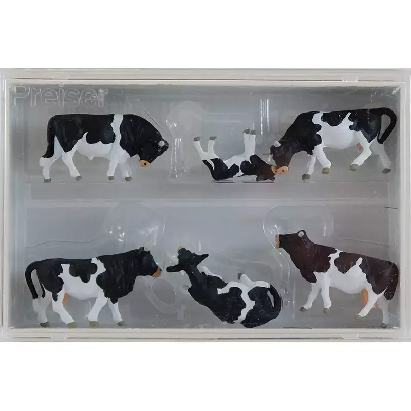 HO 1/87 PREISER 10145 - Vaches Noires Et Blanches Vente Flash