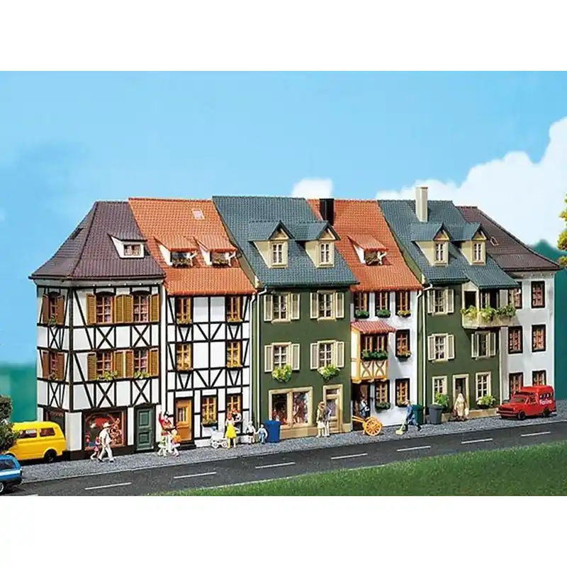 Faller 130430 6 Demi Maisons En Relief - HO 1/87 Remise