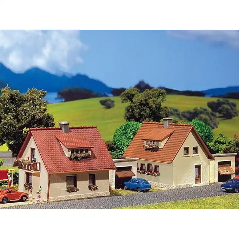 Faller 232226 2 Pavillons Modernes Avec Garage Échelle N Prix Réduit