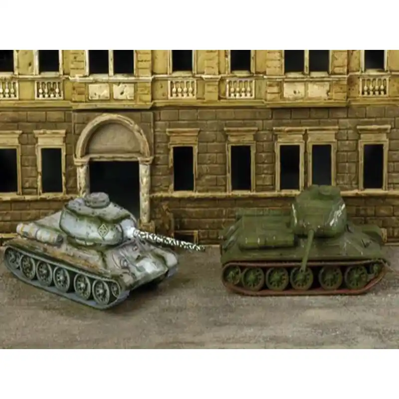 Expédié Aujourd'hui Italeri 7515 2x Chars Russes T 34/85 À Assemblage Rapide - WWII