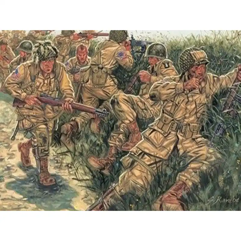 Seulement Aujourd'hui WWII ITALERI 6063 - Parachutistes U.S. - 1/72
