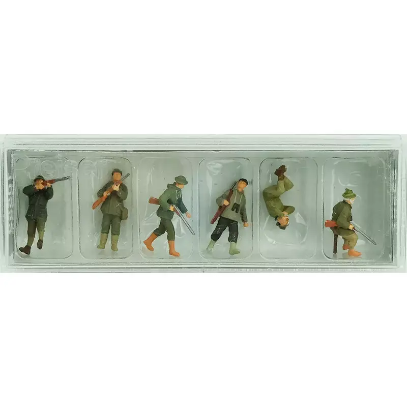 Pas Cher PREISER 10552 6 Chasseurs Et Leur Fusil - HO 1/87